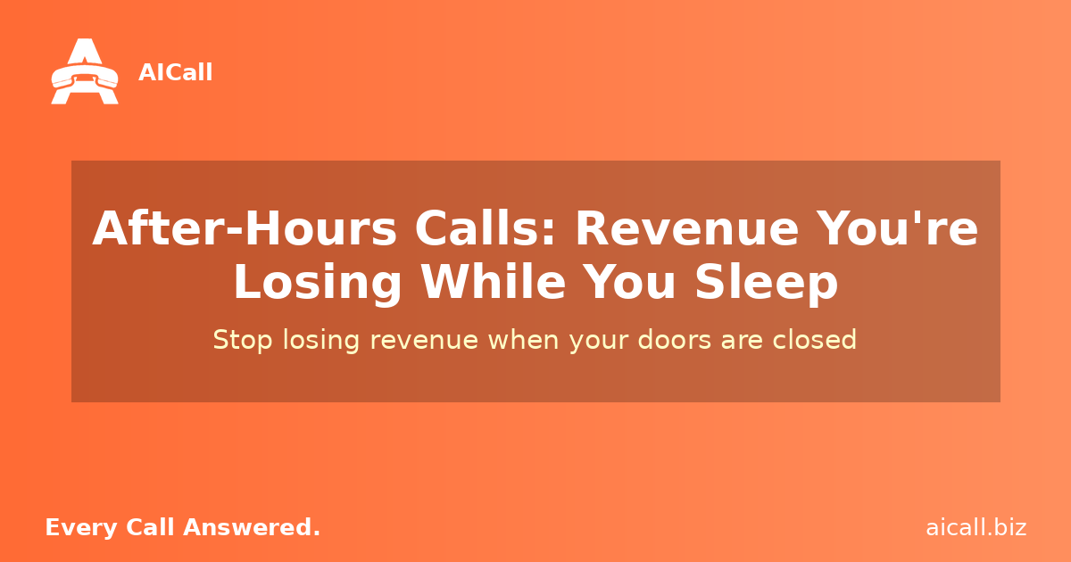 After-Hours Calls: The Revenue You're Losing While You Sleep